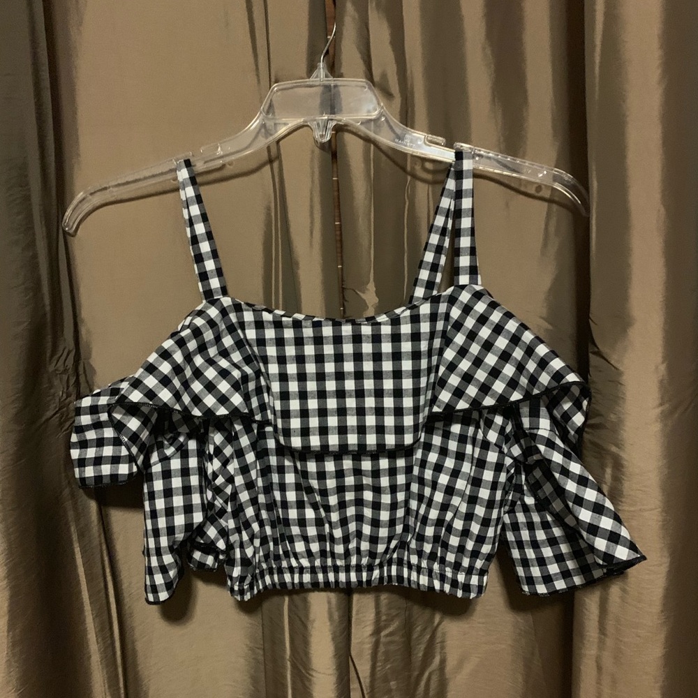 Checkered crop top